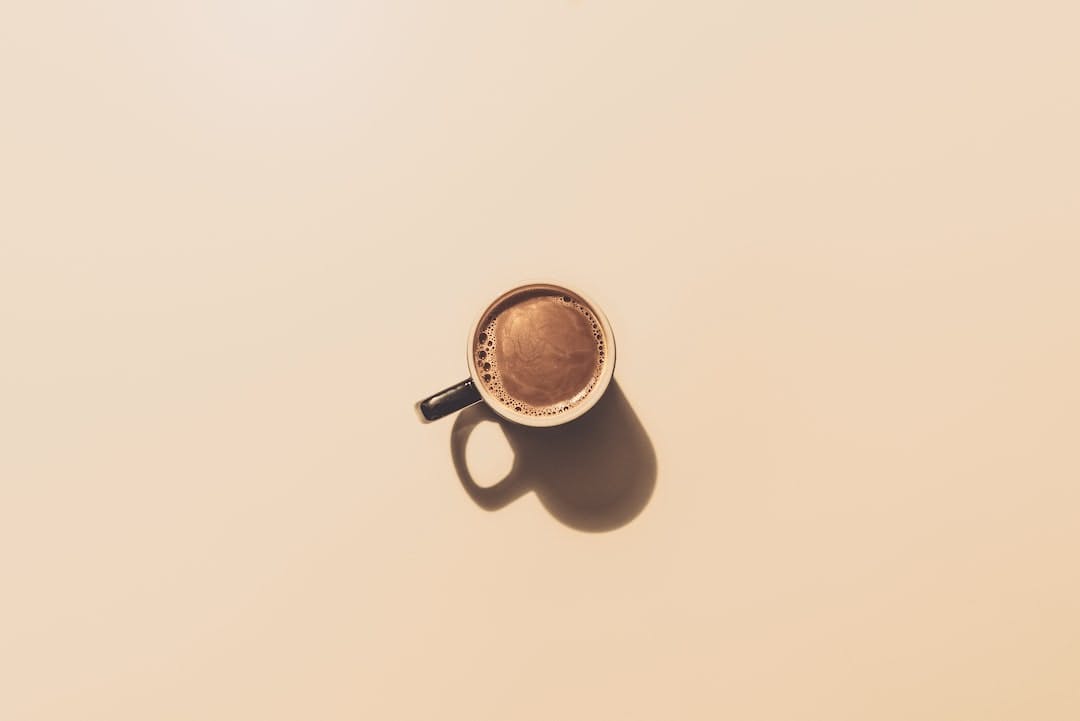 Minimal photo of a cup of coffee
